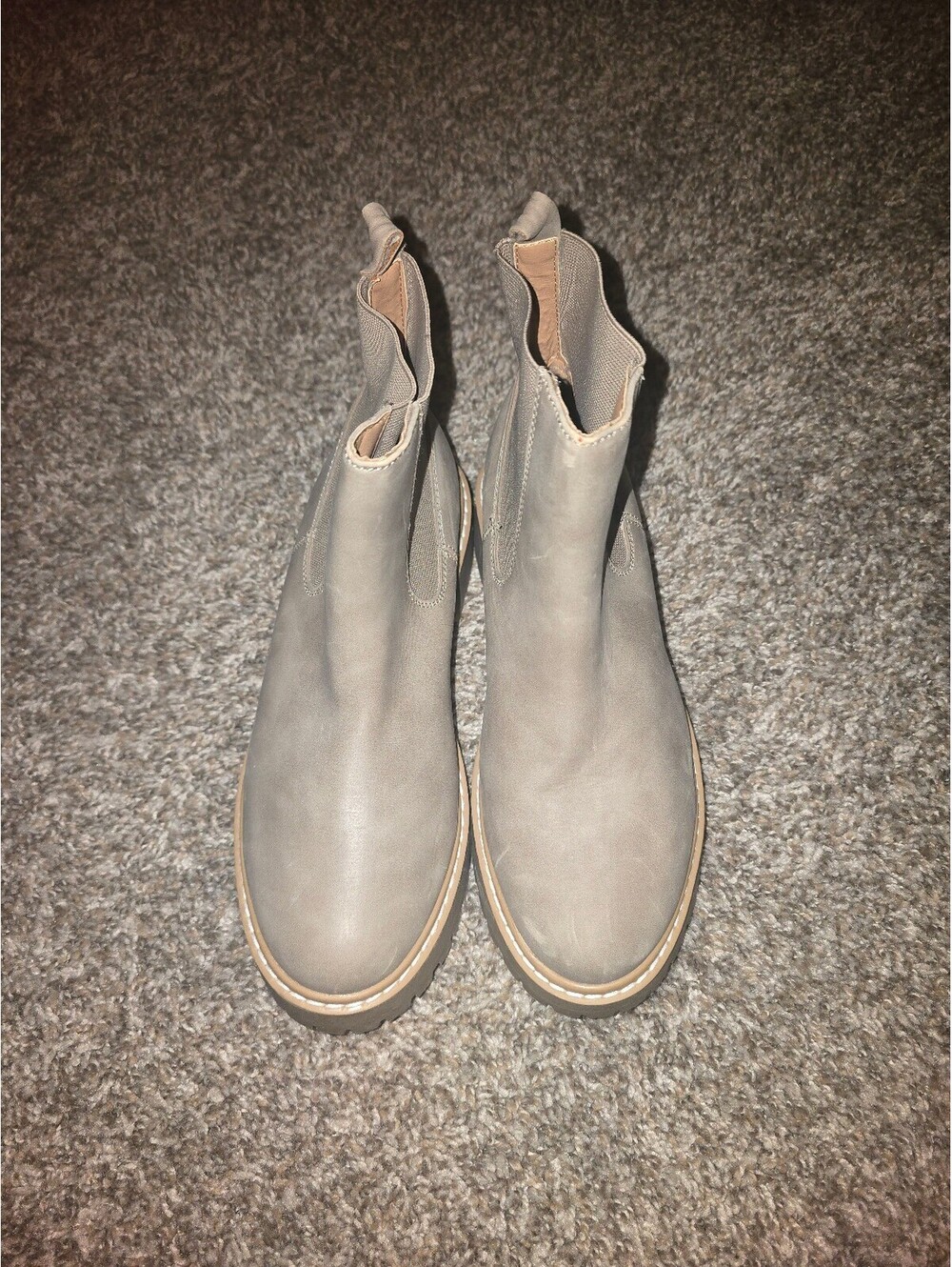 DV Dolce Vita Lobera Faux Leather Chelsea Pull On Boots Womens Size 6